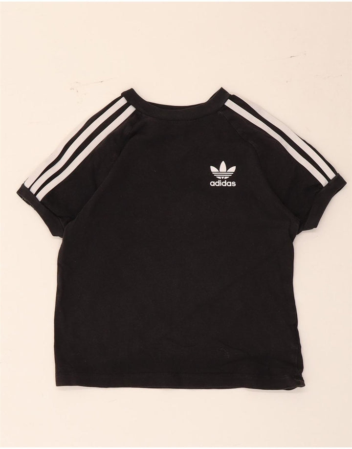 Adidas T-Shirt für Jungen, 6–7 Jahre, schwarze Baumwolle