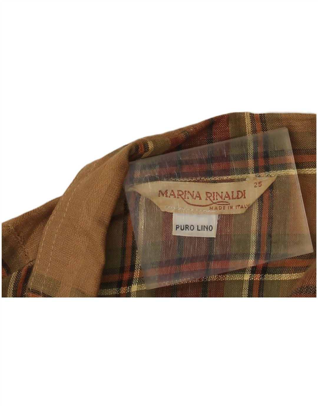 Marina Rinaldi Damen-Blazerjacke mit 2 Knöpfen, Größe 25, groß, braun kariert
