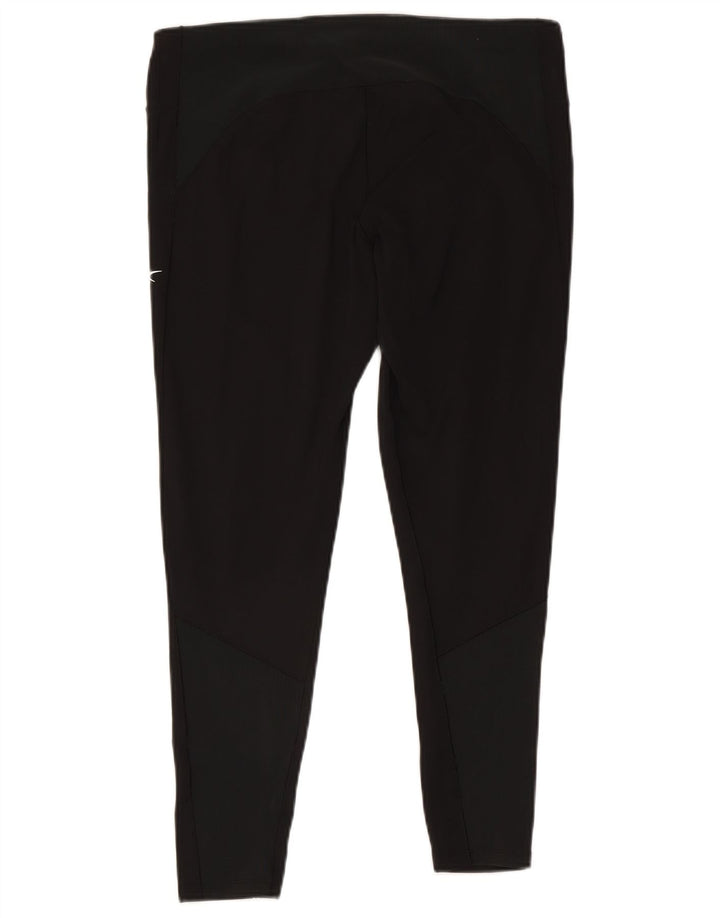 Reebok Damen Crop Leggings UK 20/22 XL Schwarz