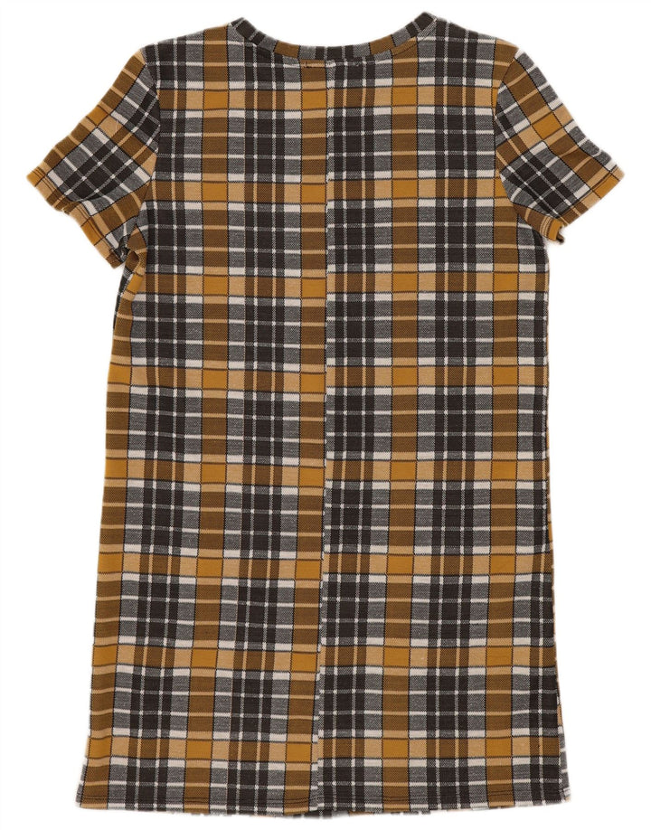 Zara Damen Trafaluc Etuikleid UK 10 Small Yellow Check