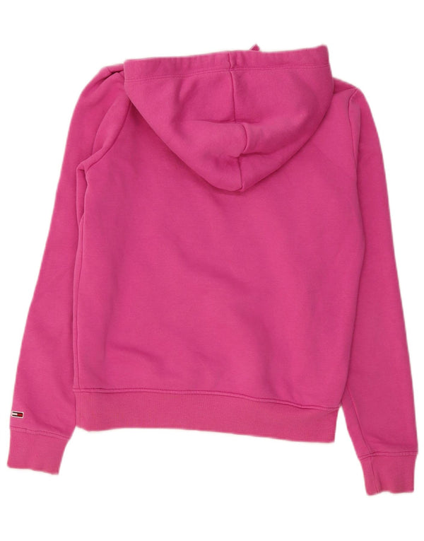 Tommy Hilfiger Damen-Pullover mit übergroßem Kapuzenpullover, Gr. 8, klein, Rosa