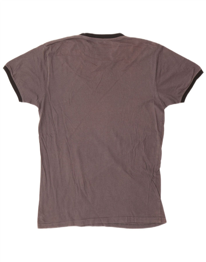 Hard Rock Cafe Herren Chicago Graphic T-Shirt-Oberteil aus mittelgrauer Baumwolle