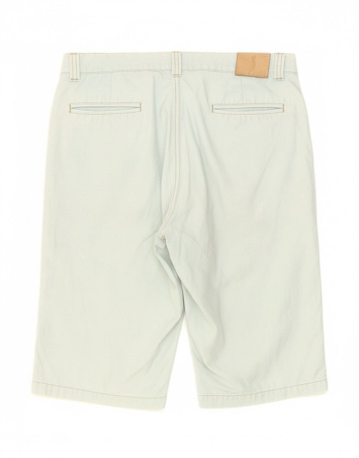 JECKERSON Mens Casual Shorts W34 Large Blue Cotton