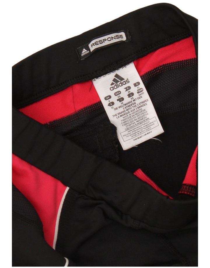 Adidas Damen Response Graphic Leggings UK 6 XS Schwarz Colourblock Polyester