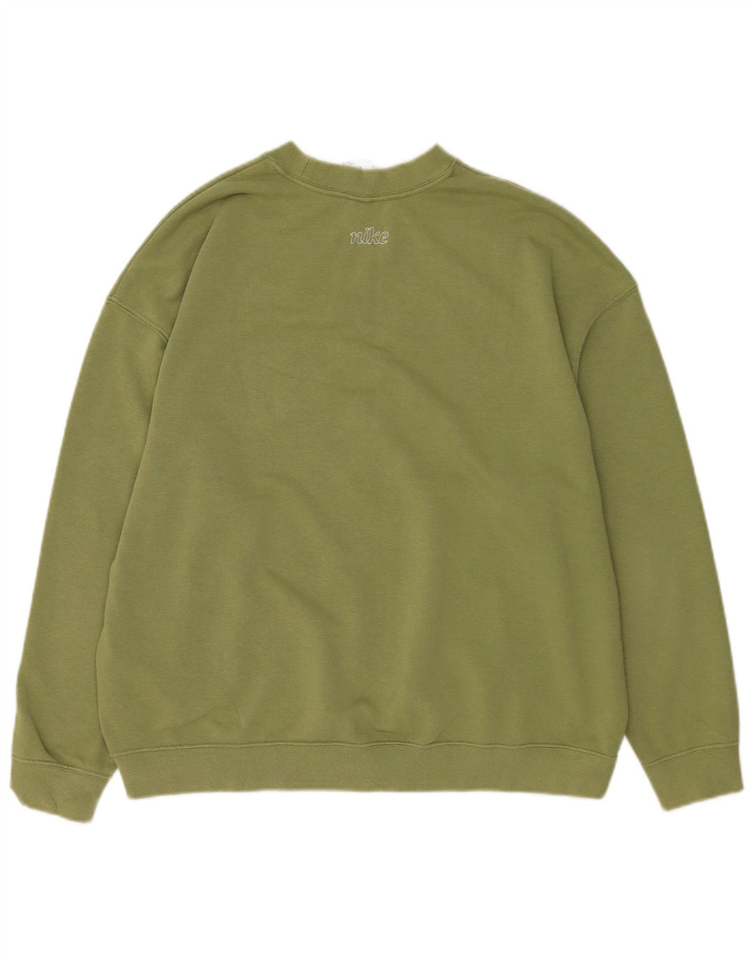 Nike Damen-Sweatshirt mit Dri-Fit-Grafik, übergroß, Gr. 14, Mittelgrün