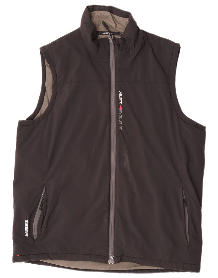 Musto Herren Wattierte Weste UK 42 XL Schwarz Polyamid