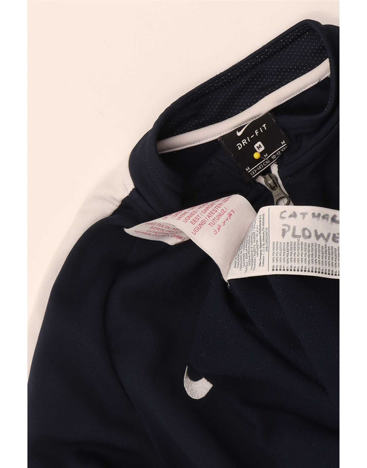 Nike Dri Fit Pullover-Trainingsanzugoberteil für Jungen, 10–11 Jahre, mittelgroß, Marineblau