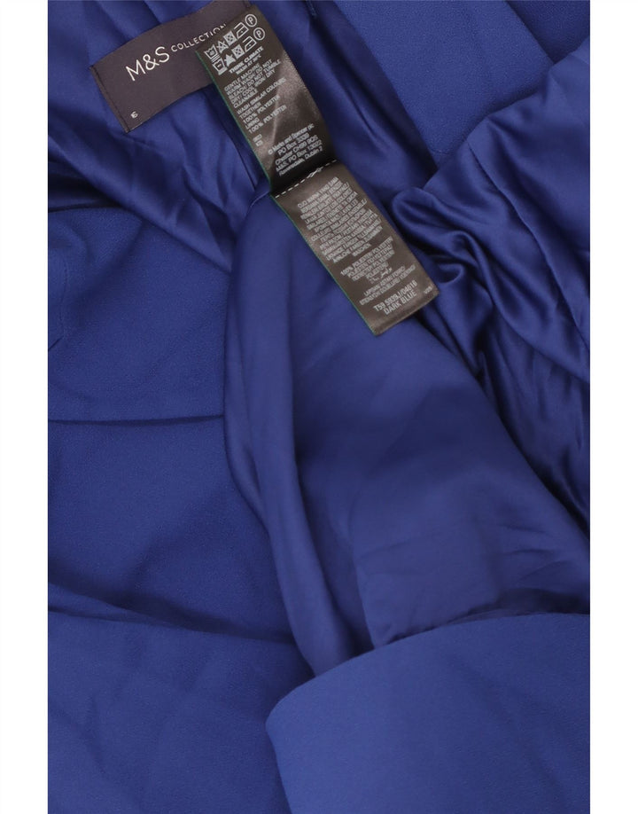 Marks & Spencer Damen-Blazer mit 3/4-Ärmeln, offen, Gr. 16, Blau