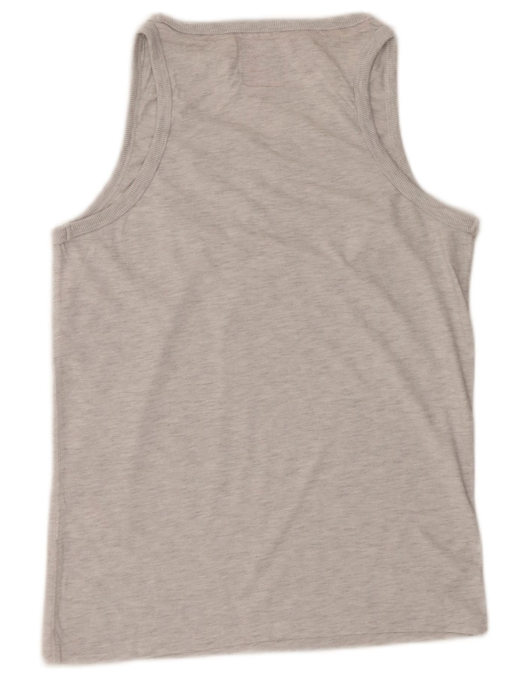 SUPERDRY Herren-Osaka-Grafik-Trägershirt aus kleiner, grau melierter Baumwolle