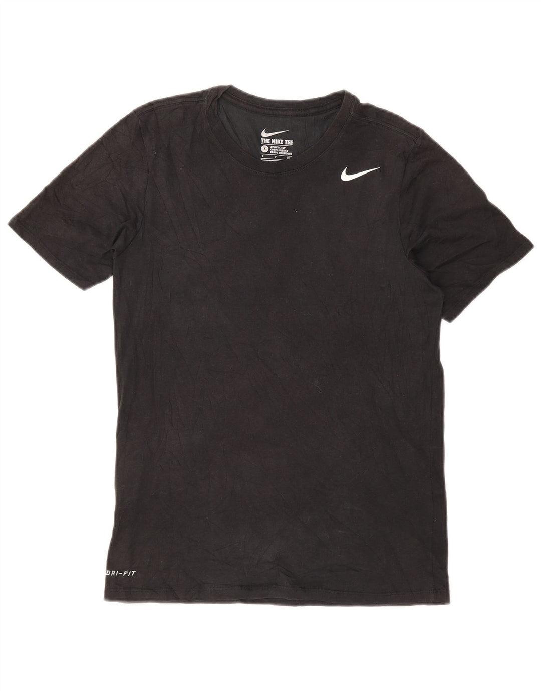 NIKE Herren Athletic Cut T-Shirt Top Small Schwarz Baumwolle