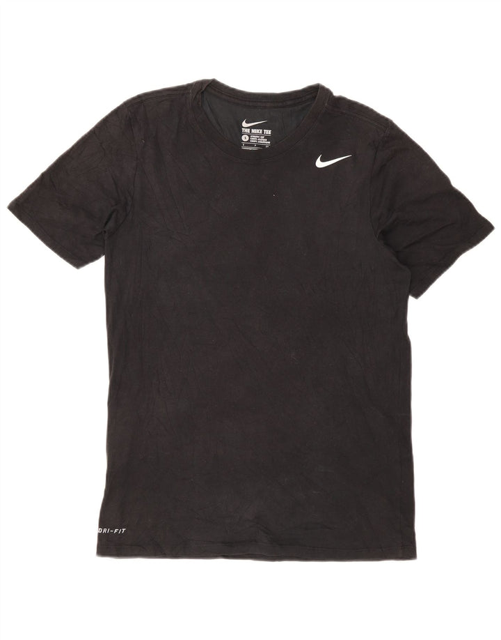 NIKE Herren Athletic Cut T-Shirt Top Small Schwarz Baumwolle