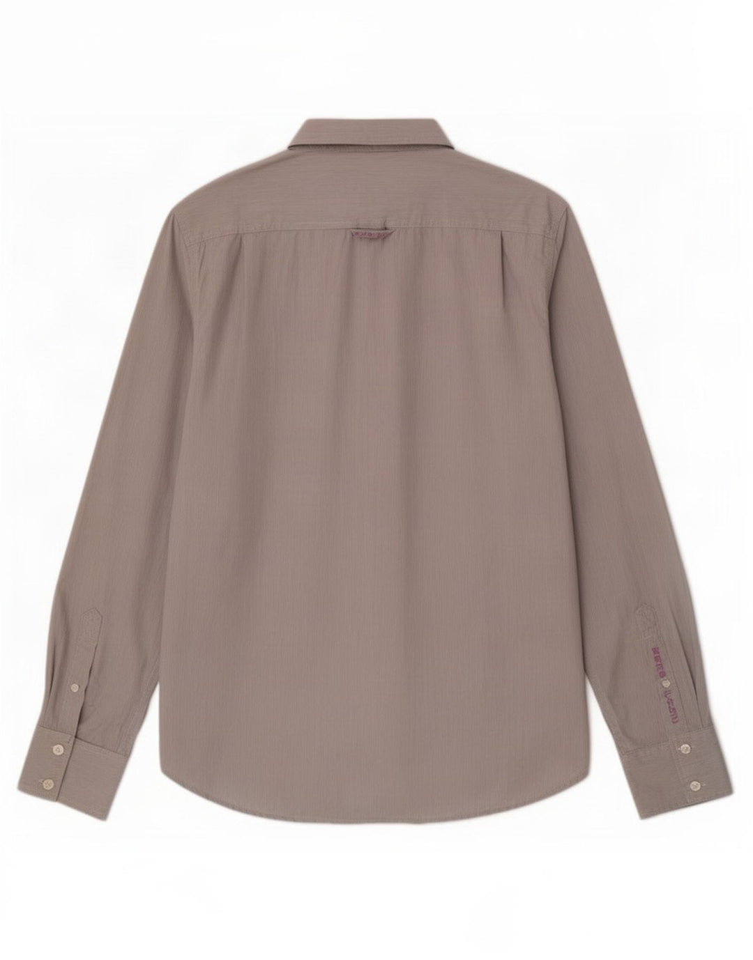 Superdry Herren-Hemd XL aus grauer Nadelstreifen-Baumwolle
