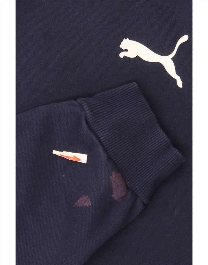 Puma Herren Kapuzenpullover, groß, marineblau, Baumwolle