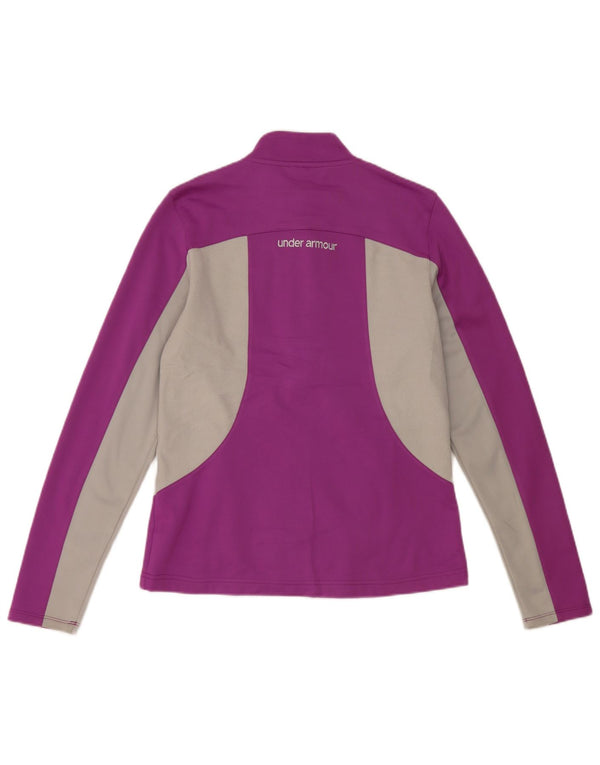 Under Armour Damen-Trainingsanzug-Oberteiljacke UK 10 Small Lila Farbblock