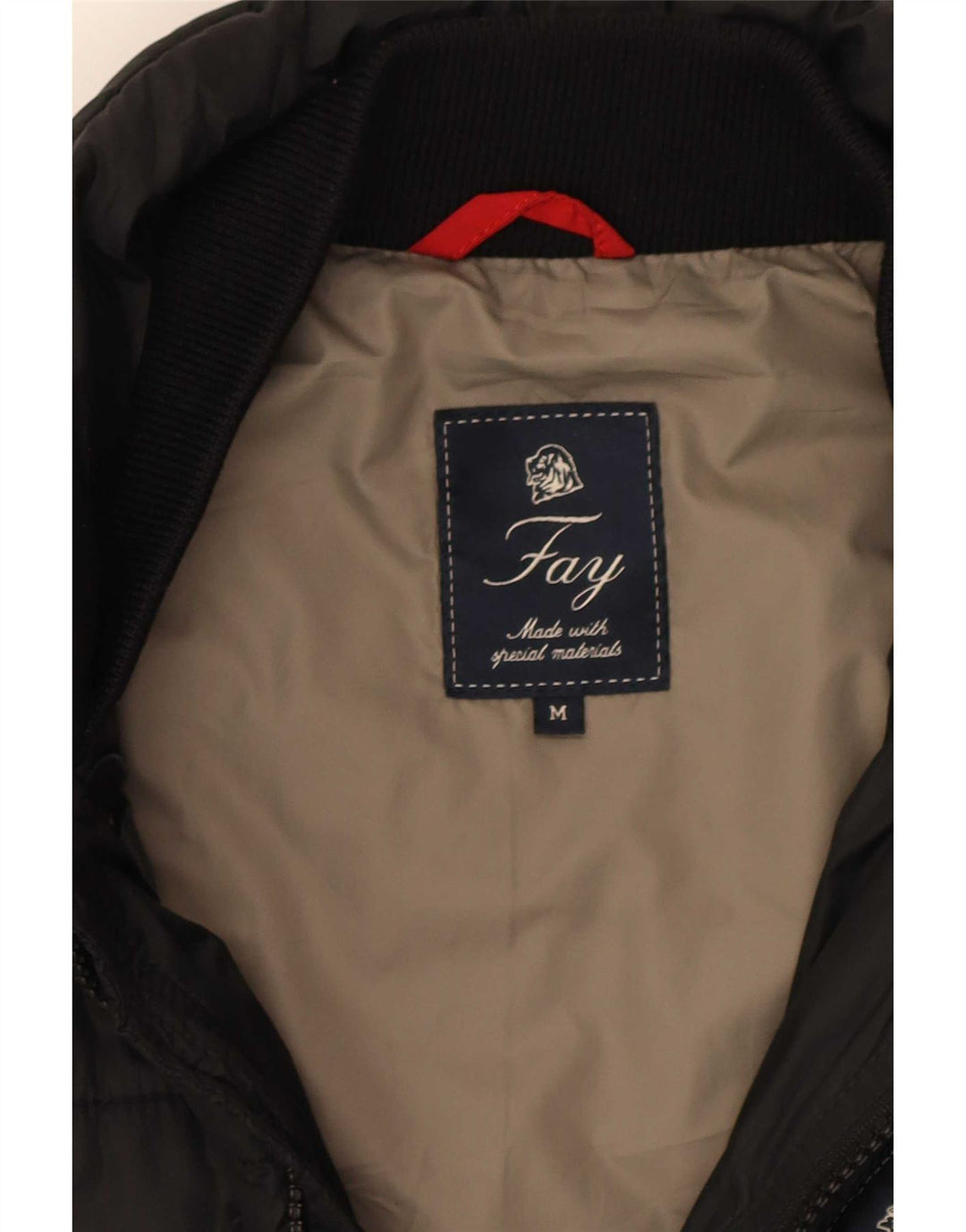 Fay Herren Wattierte Jacke UK 38 Medium Schwarz