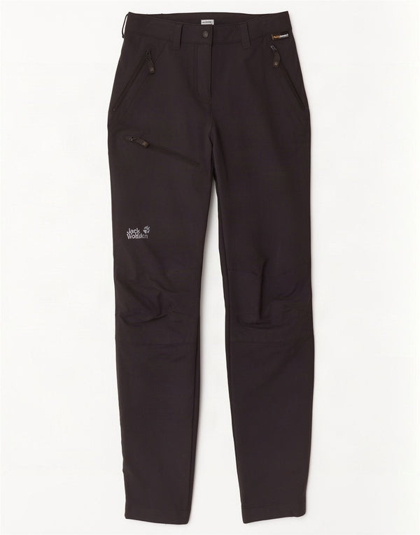 Jack Wolfskin Damen Cargo-Windbreaker-Hose, Gr. 8, S, W26, L30, Schwarz