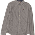Tommy Hilfiger Herren-Hemd, klein, marineblau, Nadelstreifen-Baumwolle