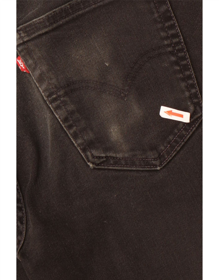 Levi's Herren 511 Slim Tapered Jeans W32 L34 Schwarze Baumwolle