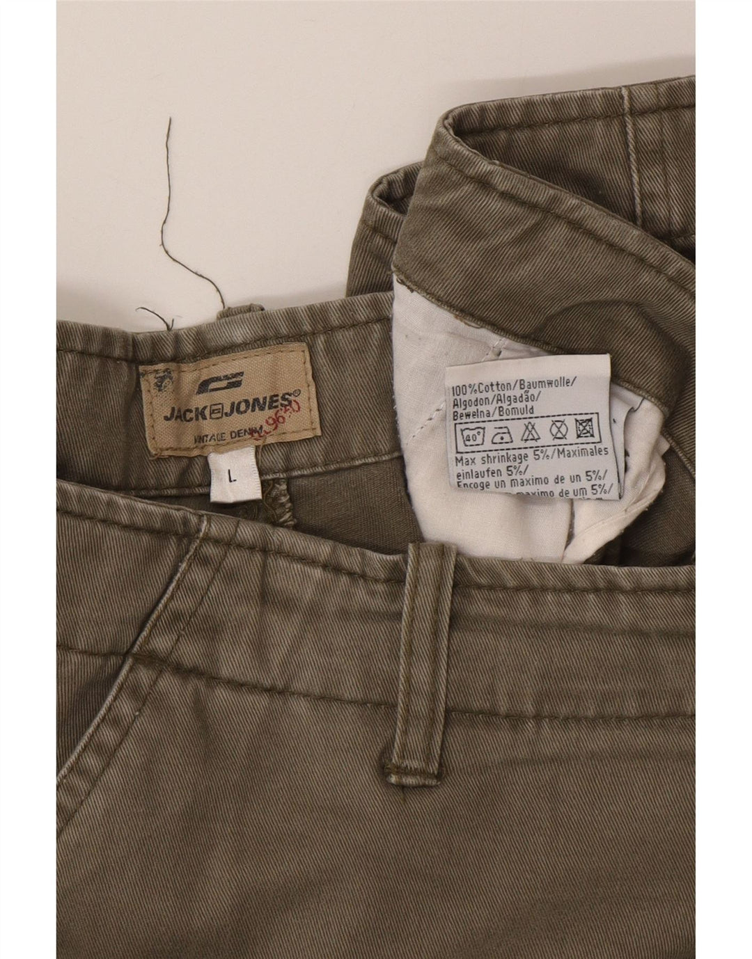 Jack & Jones Herren Cargo-Shorts, Größe L, W34, Khaki, Baumwolle