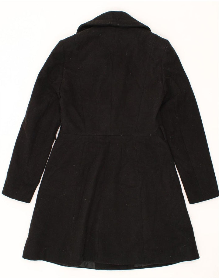 OASIS Womens Overcoat UK 6 XS Black Polyester Vintage Oasis and Second-Hand Oasis from Messina Hembry 