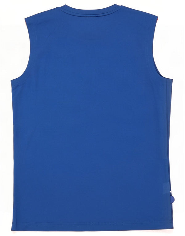 Adidas Jungen Climalite Weste Top 13-14 Jahre Blau Colourblock Polyester