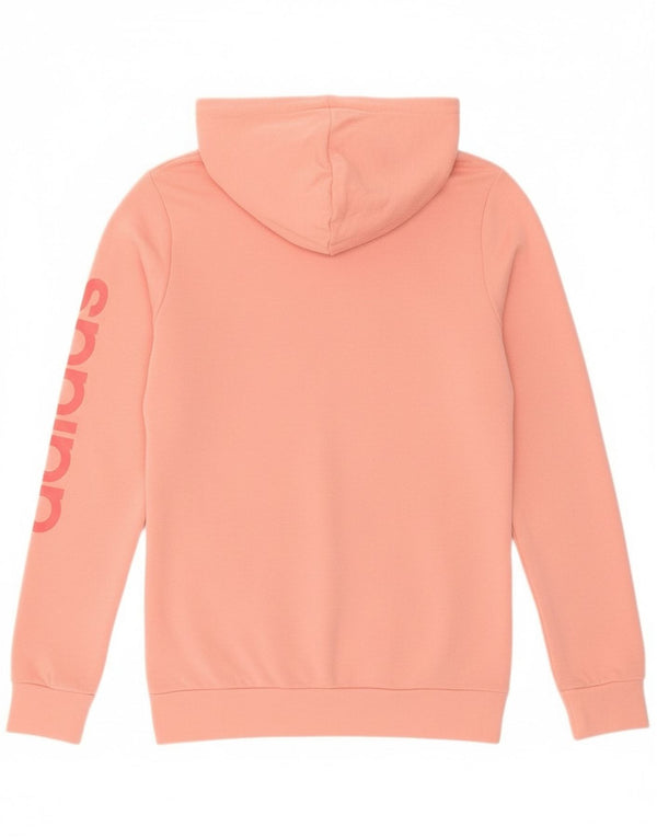 Adidas Mädchen Graphic Zip Hoodie Pullover 14–15 Jahre rosa Baumwolle