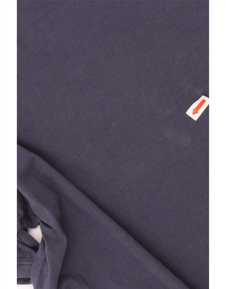 SUN68 Herren-T-Shirt-Oberteil aus Baumwolle in mittlerem Marineblau
