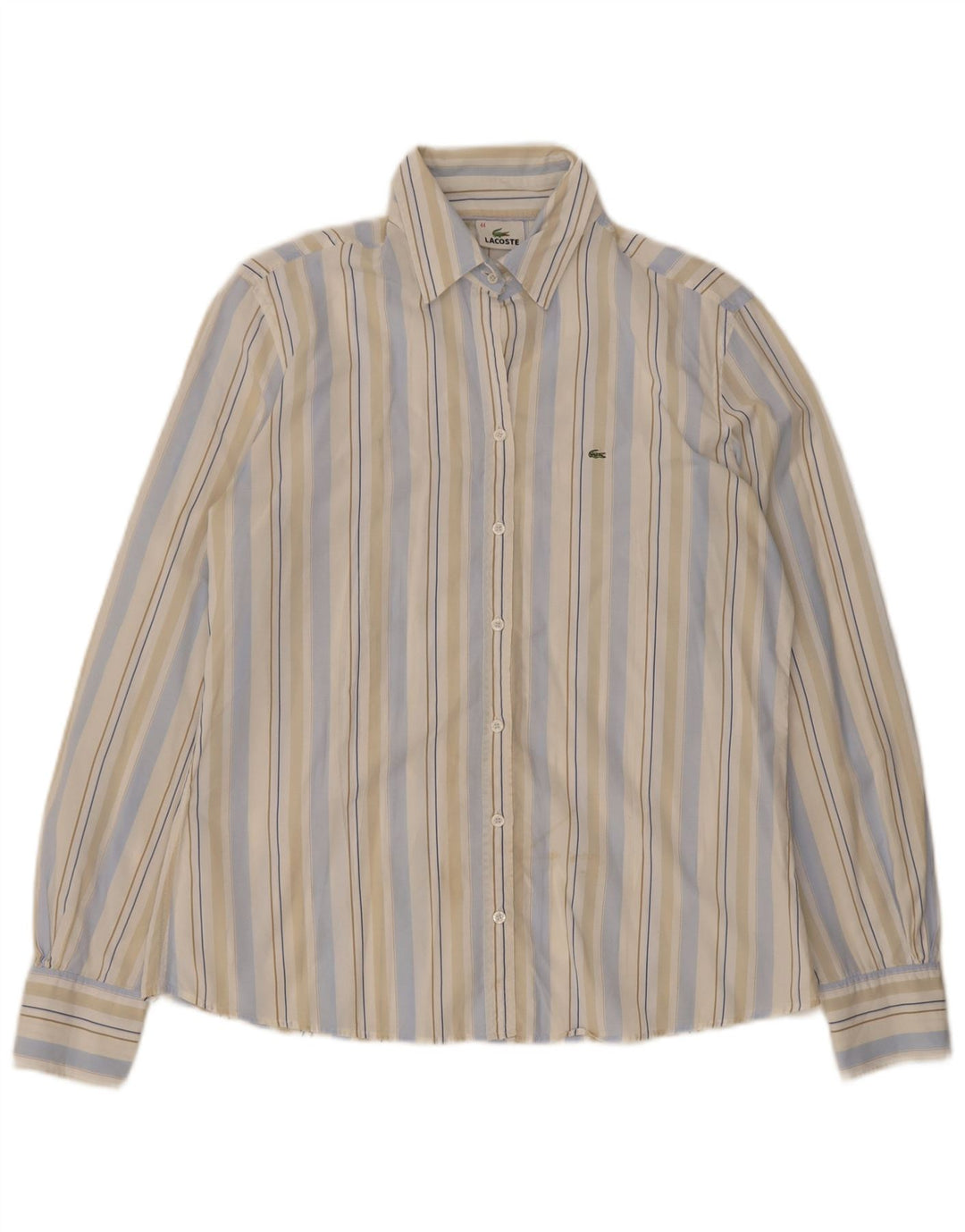 Lacoste Damen-Hemd, Größe 44, groß, mehrfarbig, gestreift, Baumwolle