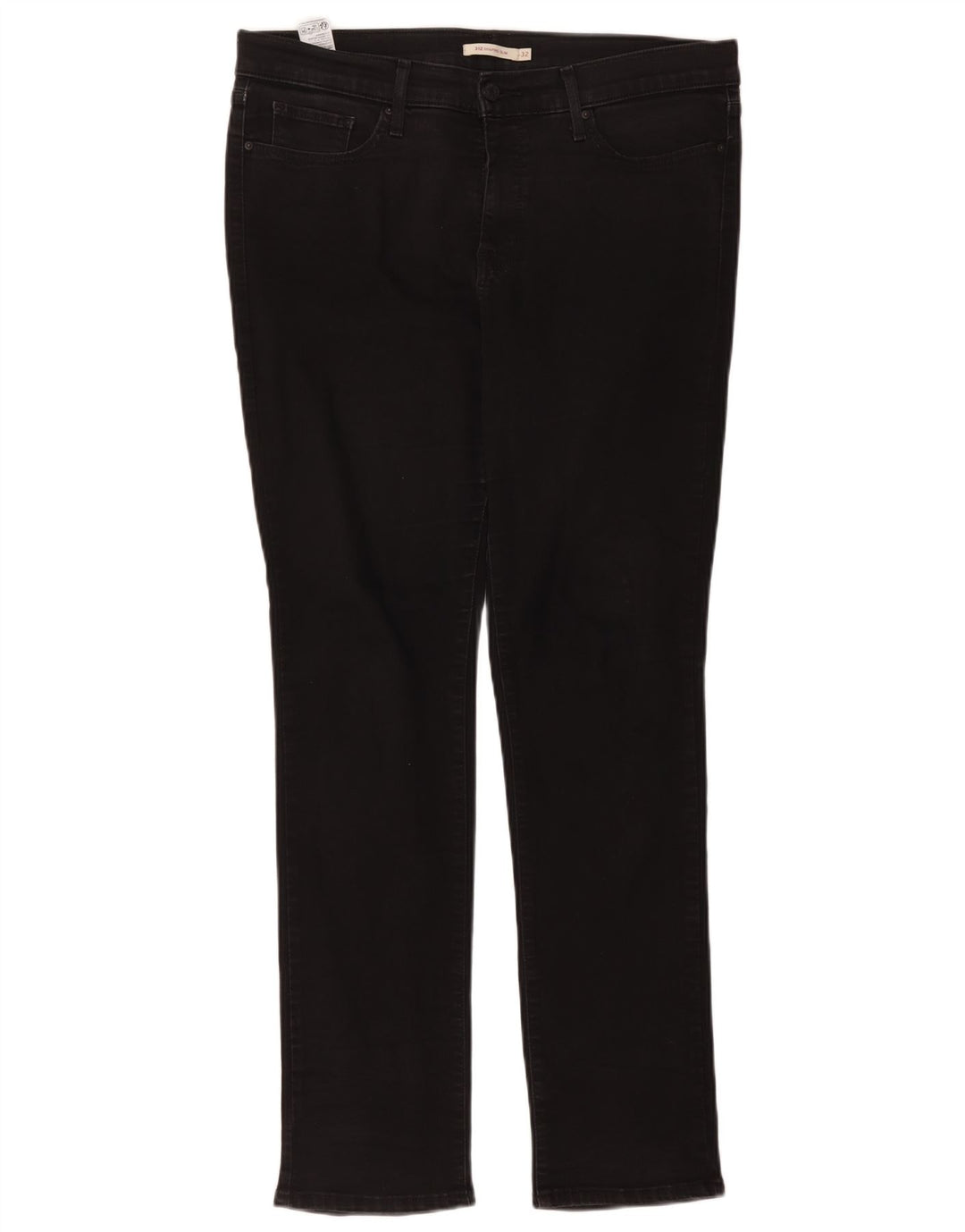 Levi's Damen 312 Shaping Slim Jeans W32 L30 Schwarze Baumwolle