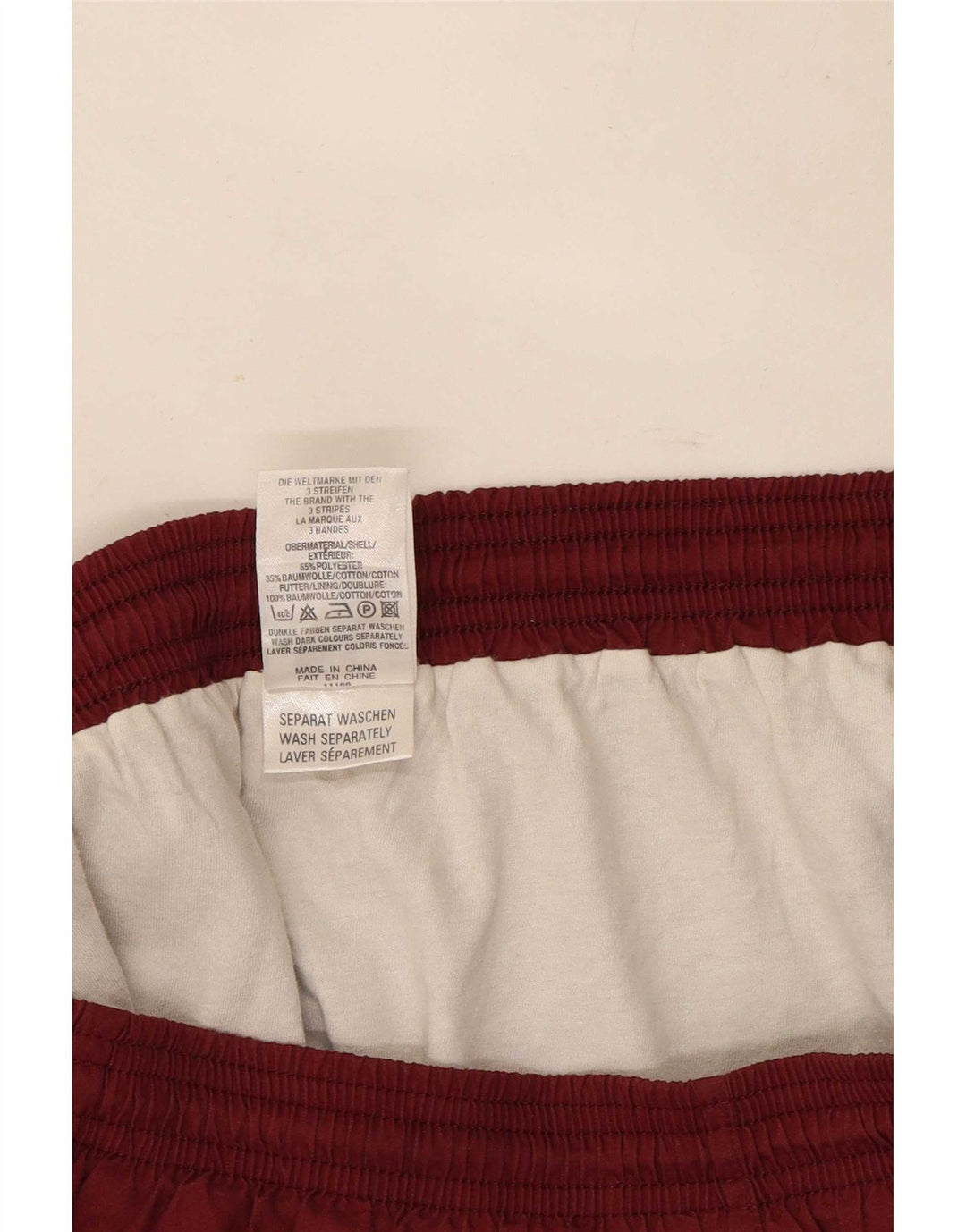 Adidas Damen Sportshorts UK 14 Medium Burgund Polyester