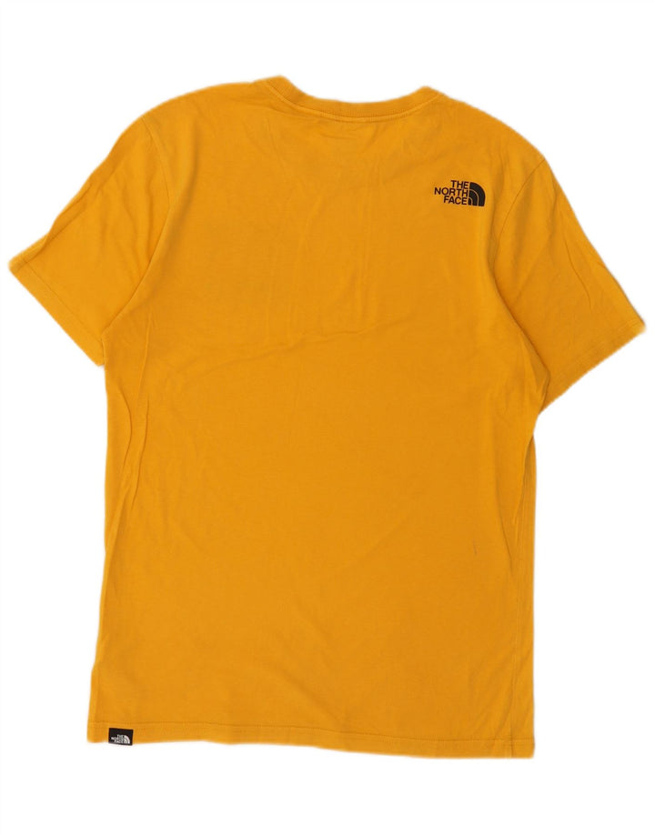 The North Face Herren T-Shirt Top Small Gelb Baumwolle