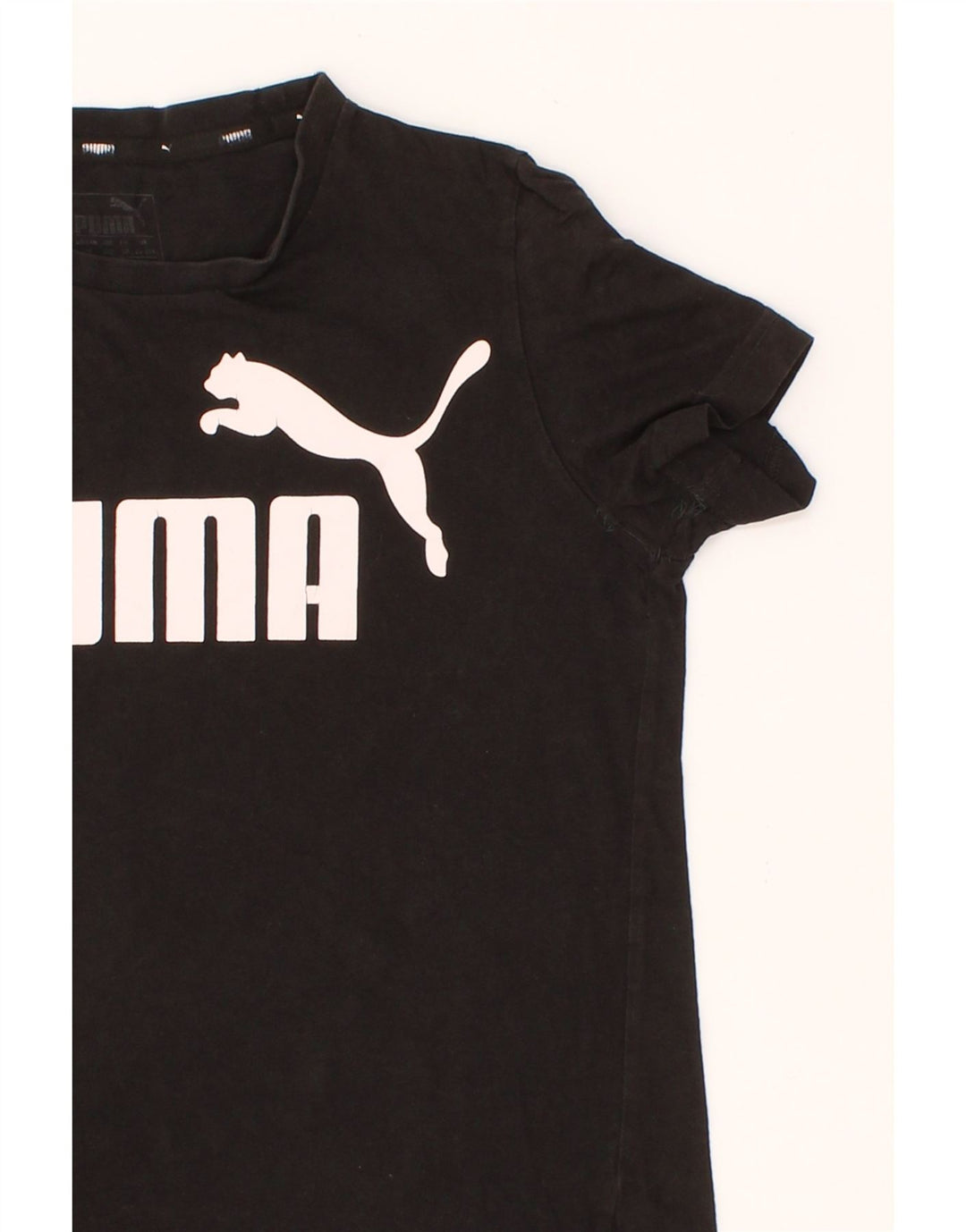 PUMA Boys Graphic T-Shirt Top 11-12 Years Black Vintage Puma and Second-Hand Puma from Messina Hembry 