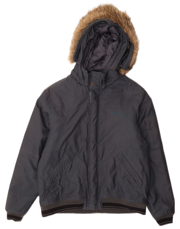 O'Neill Herren-Bomberjacke mit Kapuze, UK 40, Größe L, Marineblau, Polyester