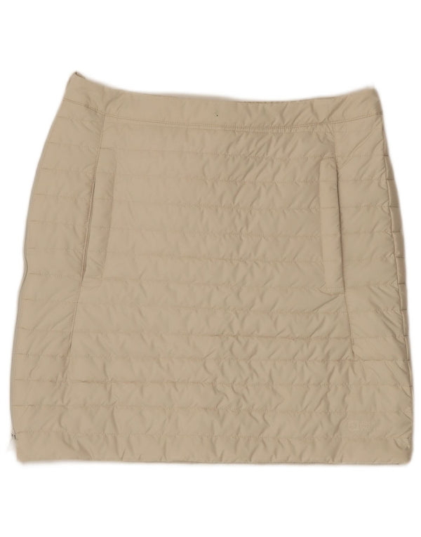 Jack Wolfskin Damen gepolsterter A-Linien-Rock UK 10/12 Medium W30 Off White