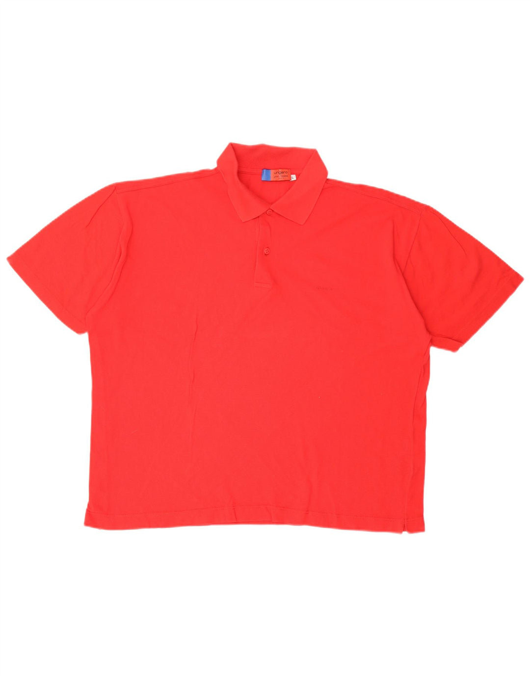 UNGARO Herren-Poloshirt, groß, rote Baumwolle