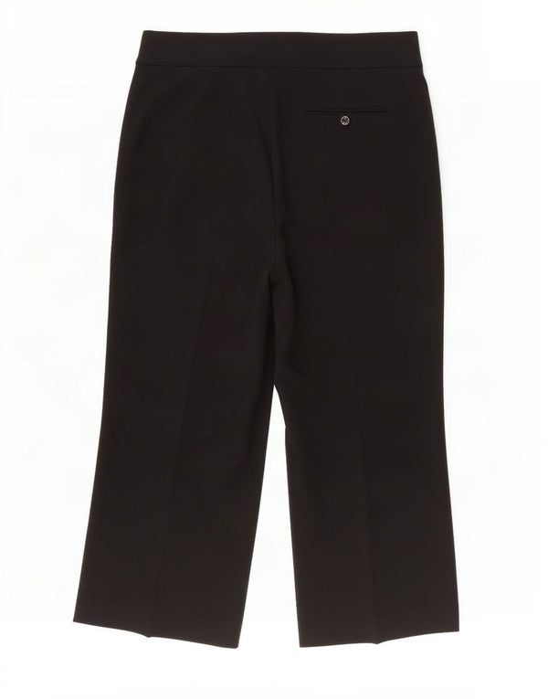 Marks & Spencer Damen-Chinohose mit weitem Bein, UK 16, Größe L W34 L29, Schwarz