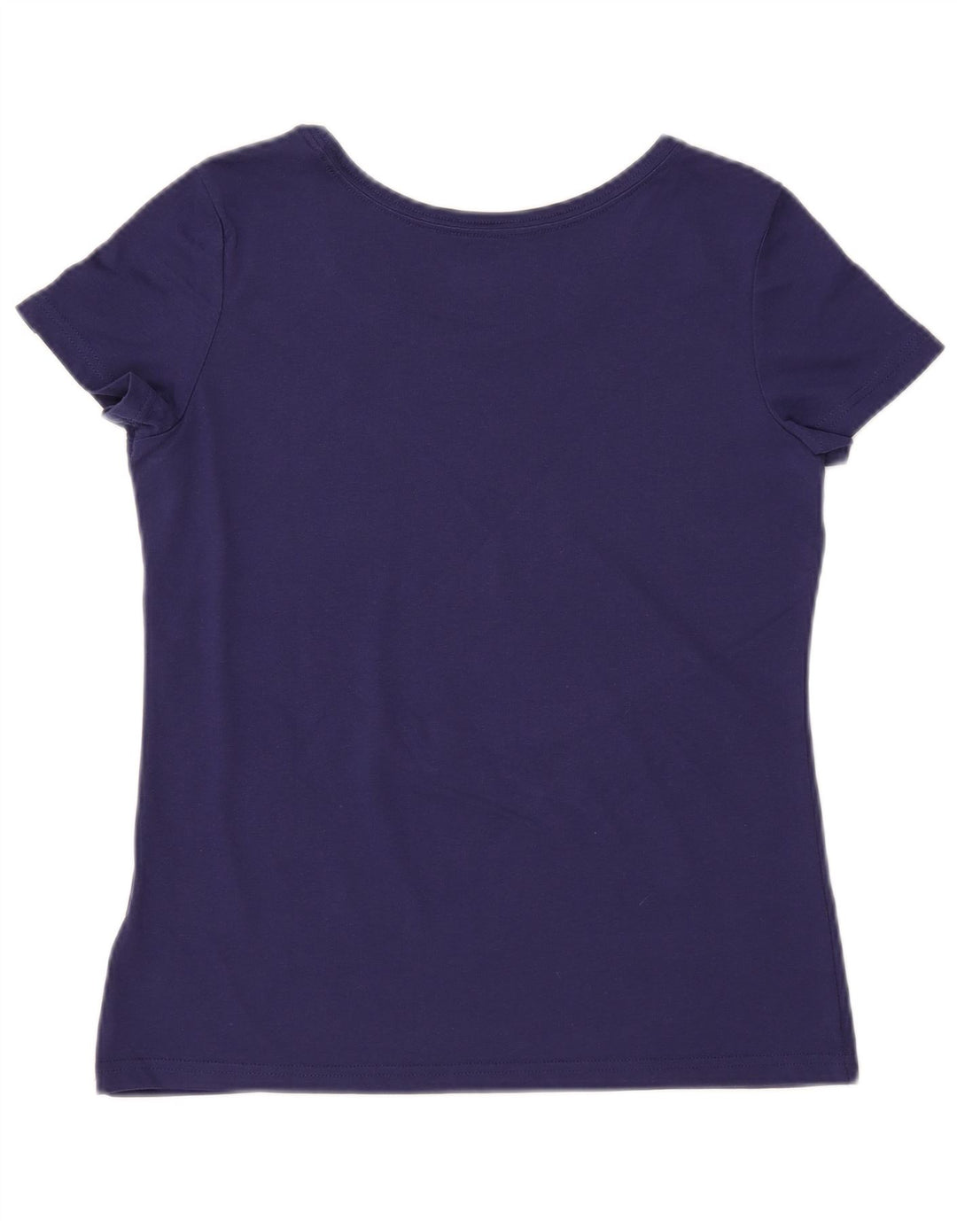 ADIDAS Damen Climalite Graphic T-Shirt Top UK 12/14 Medium Marineblau