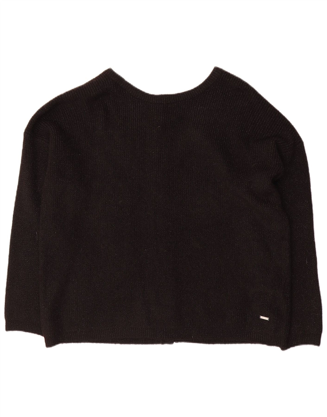 JOULES Damen-Strickjacke in Übergröße, Gr. 18, XL, schwarz geflecktes Acryl