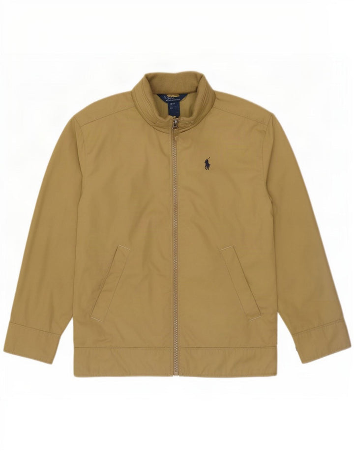 Polo Ralph Lauren Jungen-Bomberjacke mit Kapuze, 7–8 Jahre, Größe S, Beige, Polyester