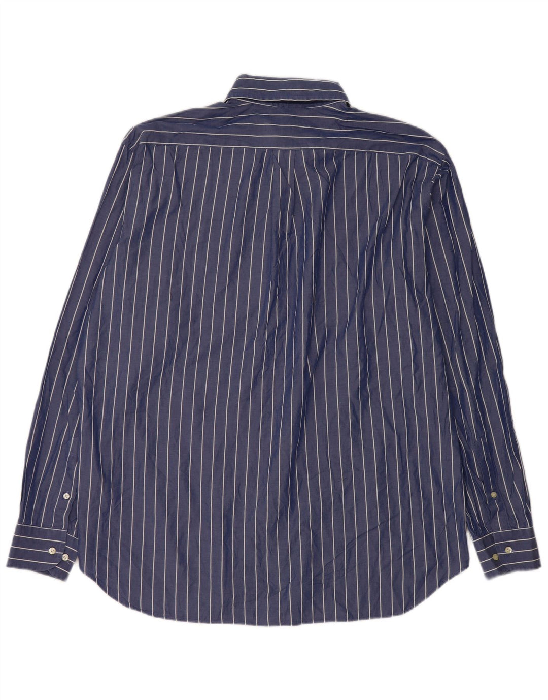 Brooksfield Herrenhemd, Größe 43, groß, blau gestreift