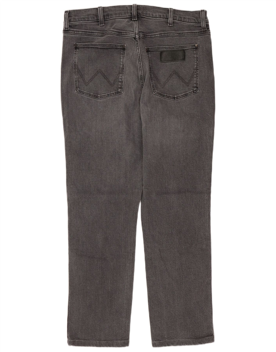 WRANGLER Herren Larston Slim Jeans W33 L27 Graue Baumwolle