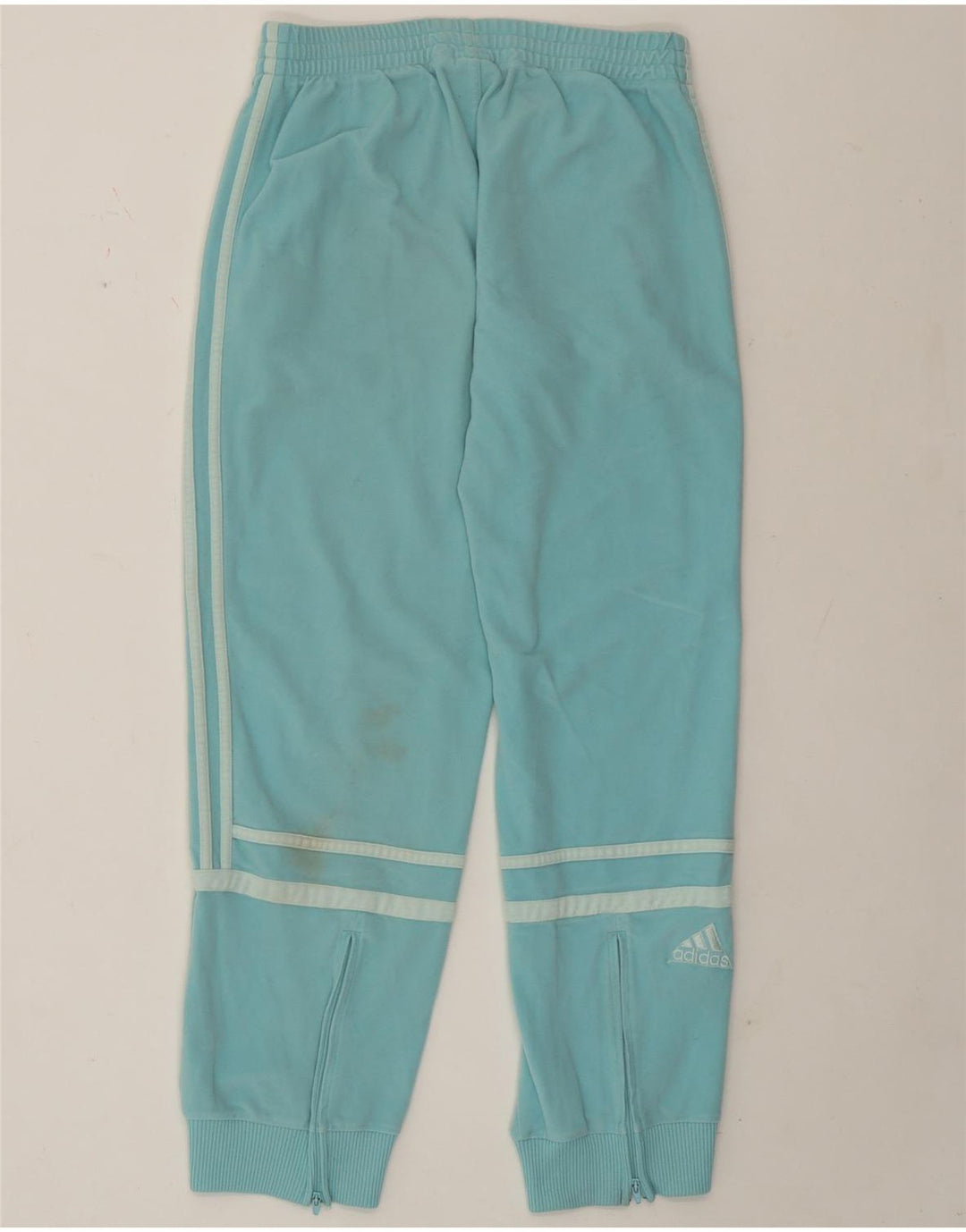 Adidas Damen Trainingshose Jogger UK 14 Medium Türkis Polyester