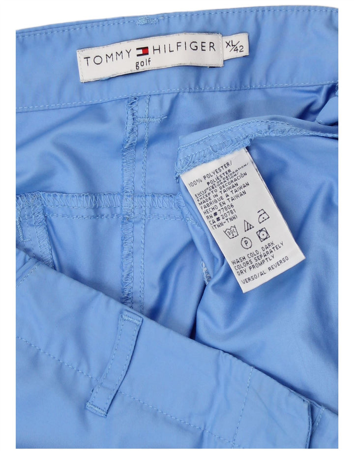 Tommy Hilfiger Damen Golf Bootcut Chino Hose XL W36 L31 Blau Polyester