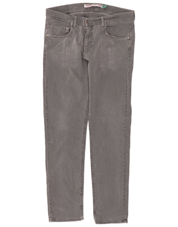 Carrera Herren 717 Slim Fit Freizeithose IT 52 XL W36 L32 Graue Baumwolle