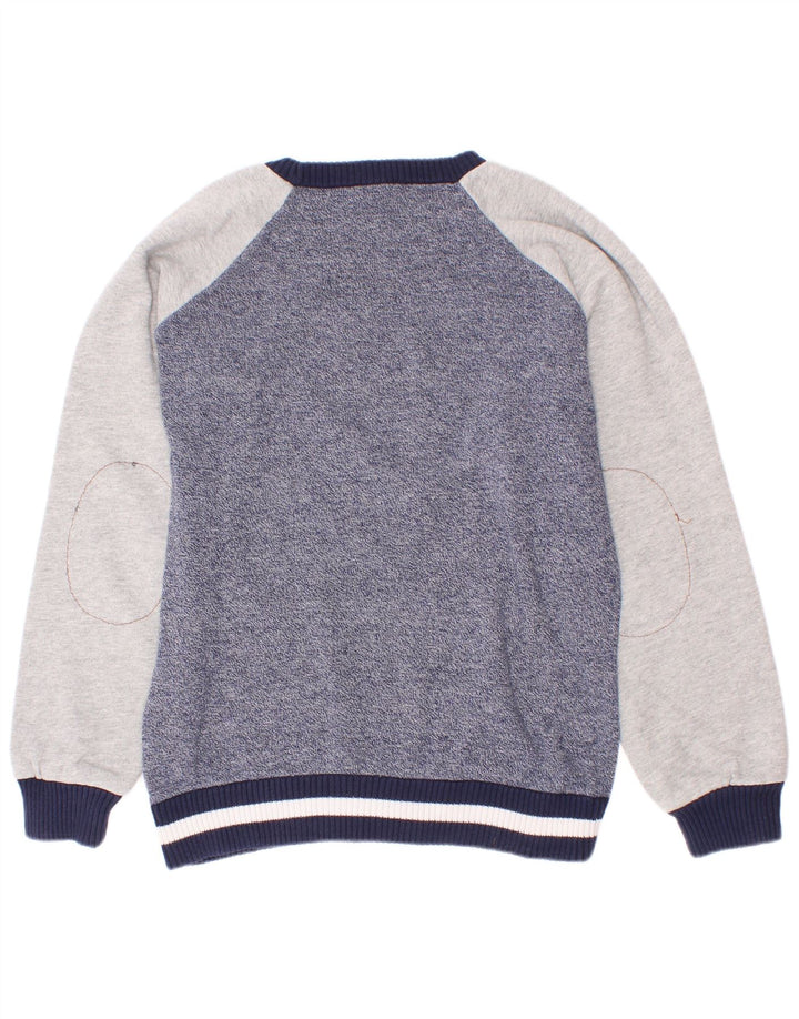 Timberland Jungen-Pullover mit Rundhalsausschnitt, 9–10 Jahre, blauer Farbblock