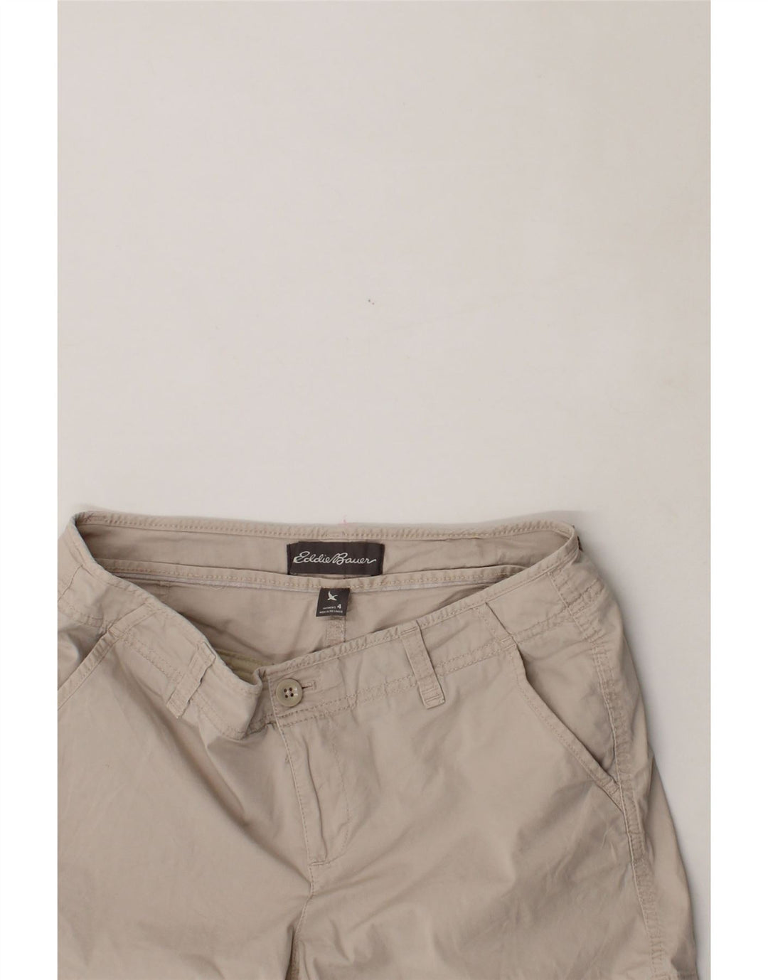 EDDIE BAUER Womens Chino Shorts US 4 Small W32  Beige Cotton Vintage Eddie Bauer and Second-Hand Eddie Bauer from Messina Hembry 
