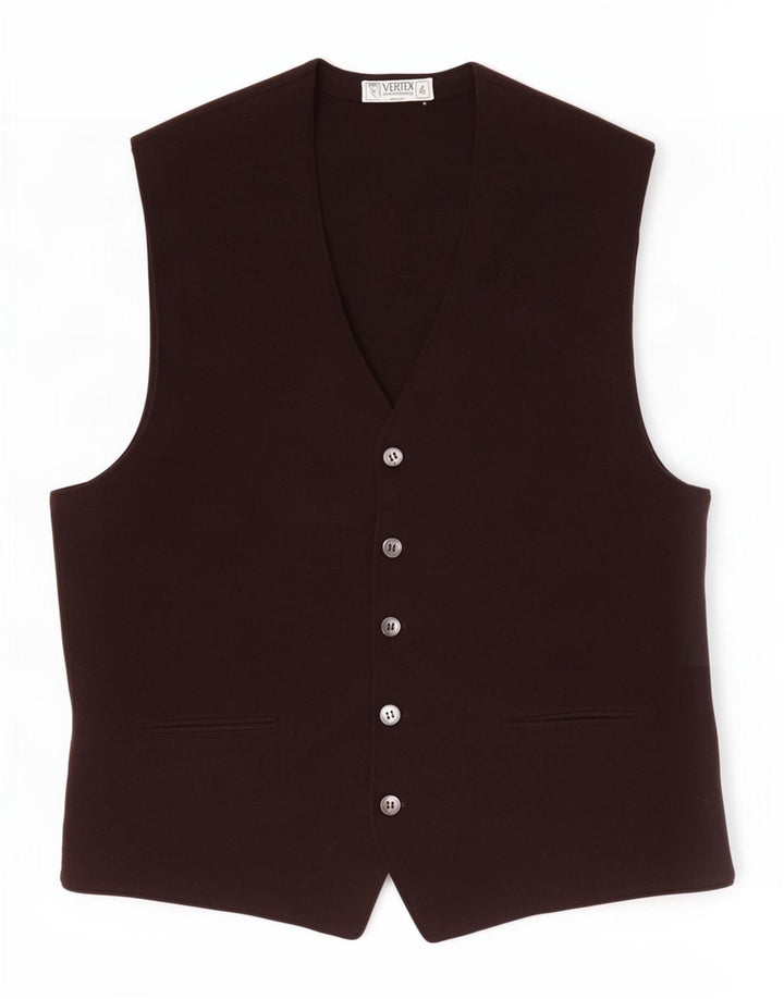 Vintage Herren Weste Klein Braun