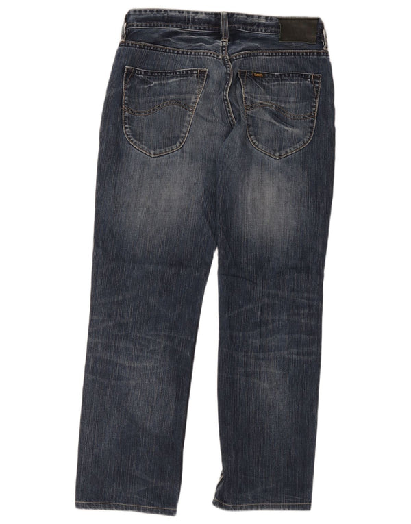 Lee Herren-Jeans mit niedriger Taille, gerade, W30, L28, blaue Baumwolle