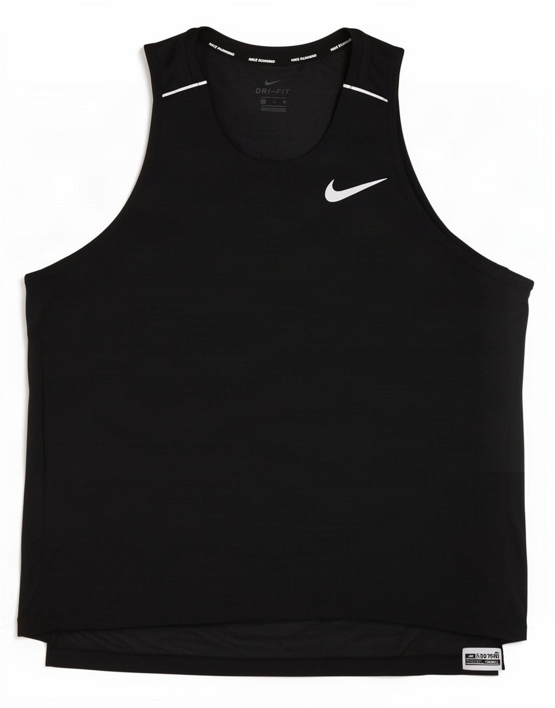 Nike Herren Dri Fit Weste Top XL Schwarz Nadelstreifen Polyester