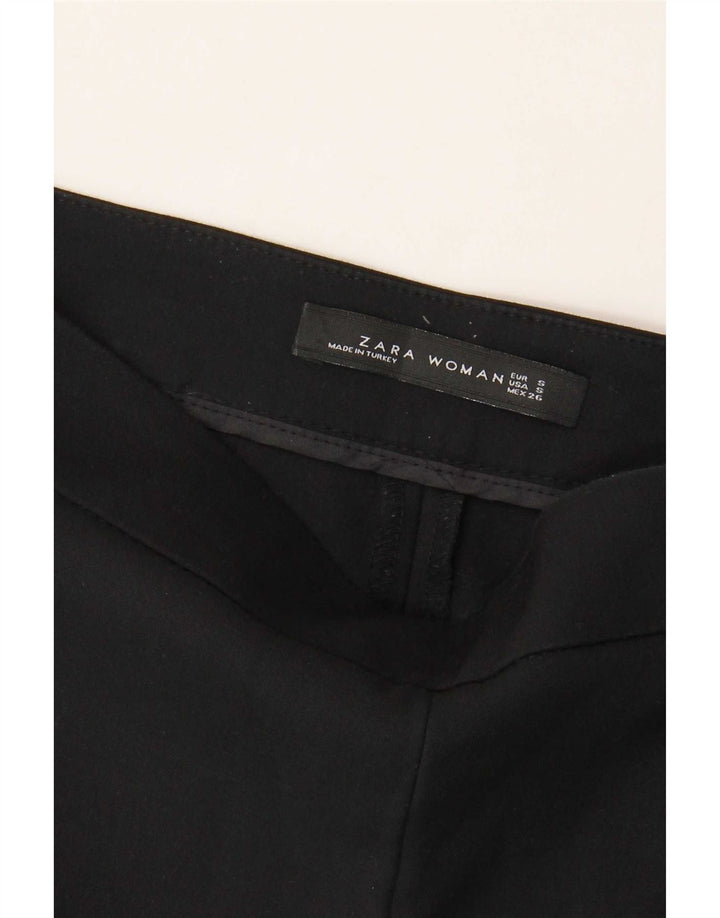Gerade geschnittene Damenhose von Zara, Größe S, W26, L23, Schwarz
